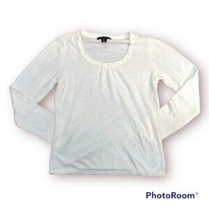 Vintage Womens Jeweled Collar Sweater size Medium